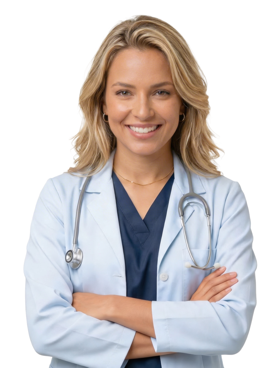 Médico acompanhando um ecossistema de atendimento integrado ao prontuário longitudinal.