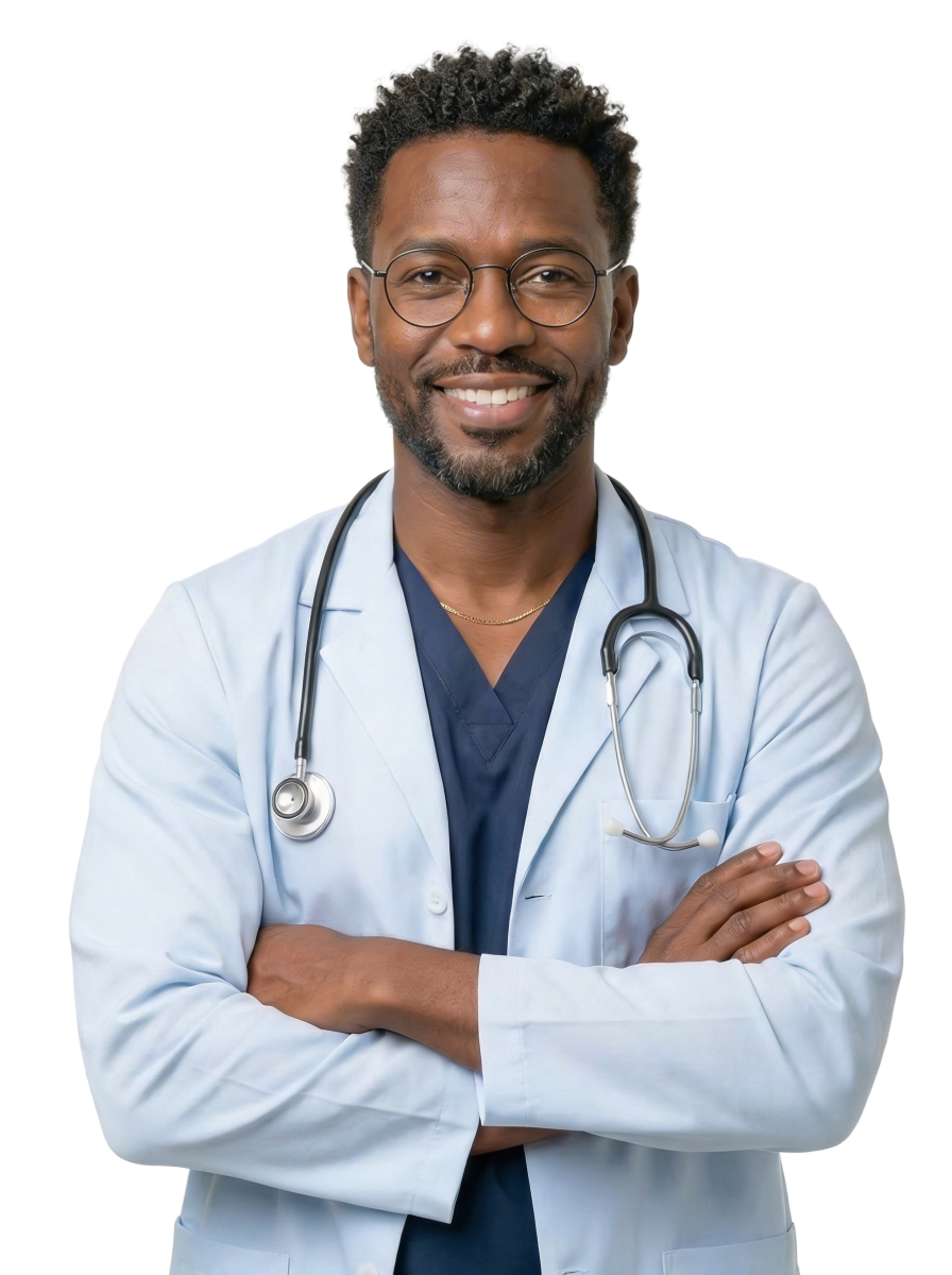 Médico usando a plataforma Doctor24 para atender com mais contexto e eficiência.